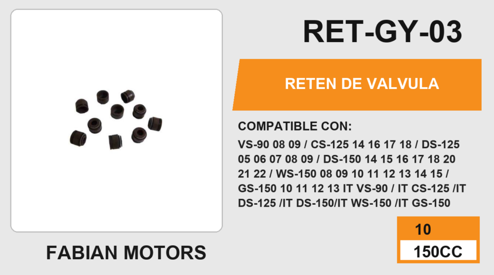 RETEN DE VALVULA