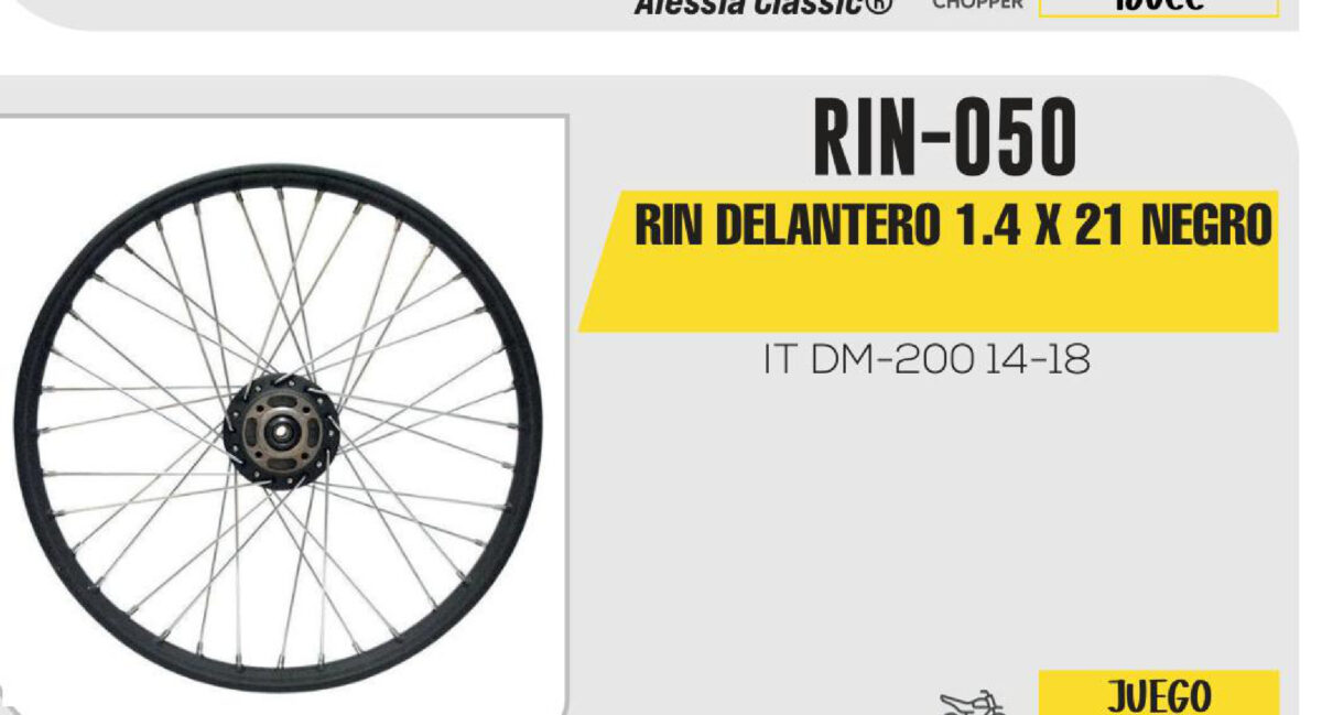 RIN DELANTERO 1.4 X 21 NEGRO 21"