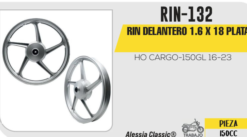 RIN TRASERO 2.15 X 10 NEGRO FILO VERDE 10