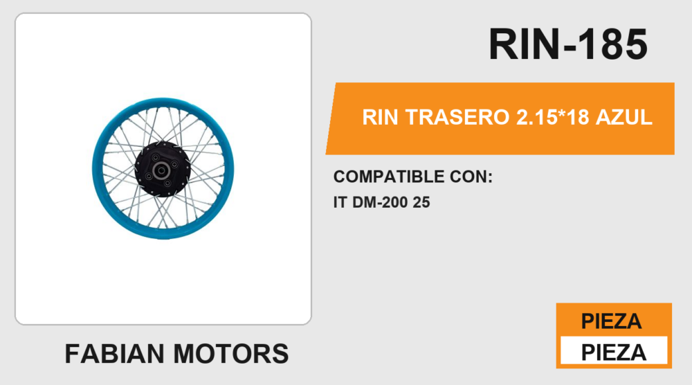 RIN TRASERO 2.15*18 AZUL