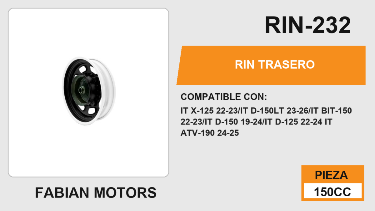 RIN TRASERO