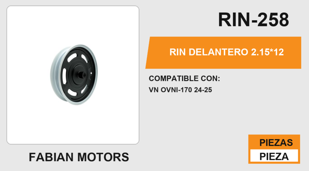 RIN DELANTERO 2.15*12