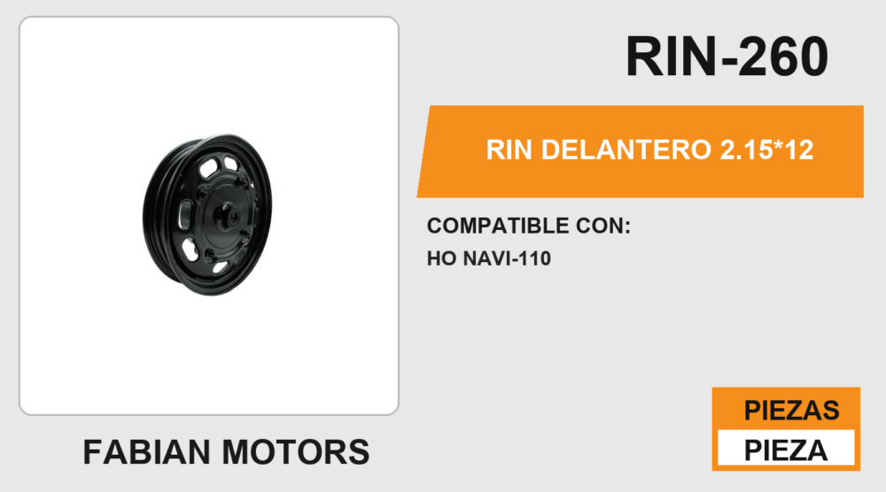 RIN DELANTERO 2.15*12