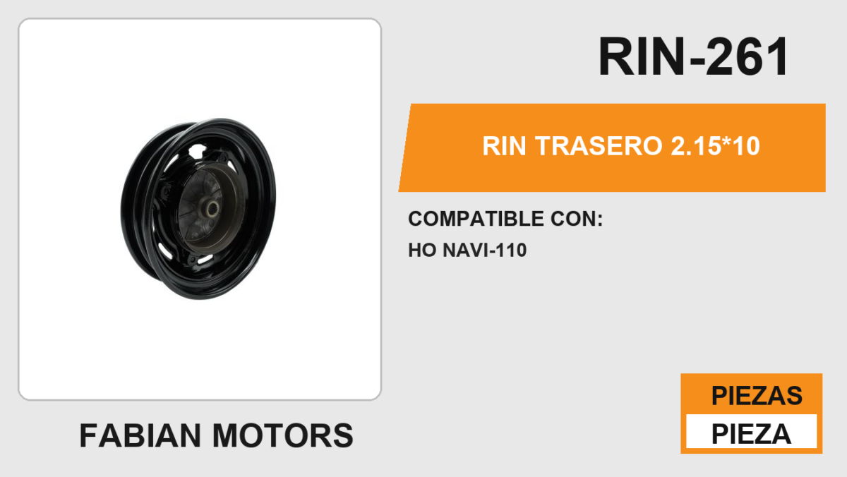 RIN TRASERO 2.15*10