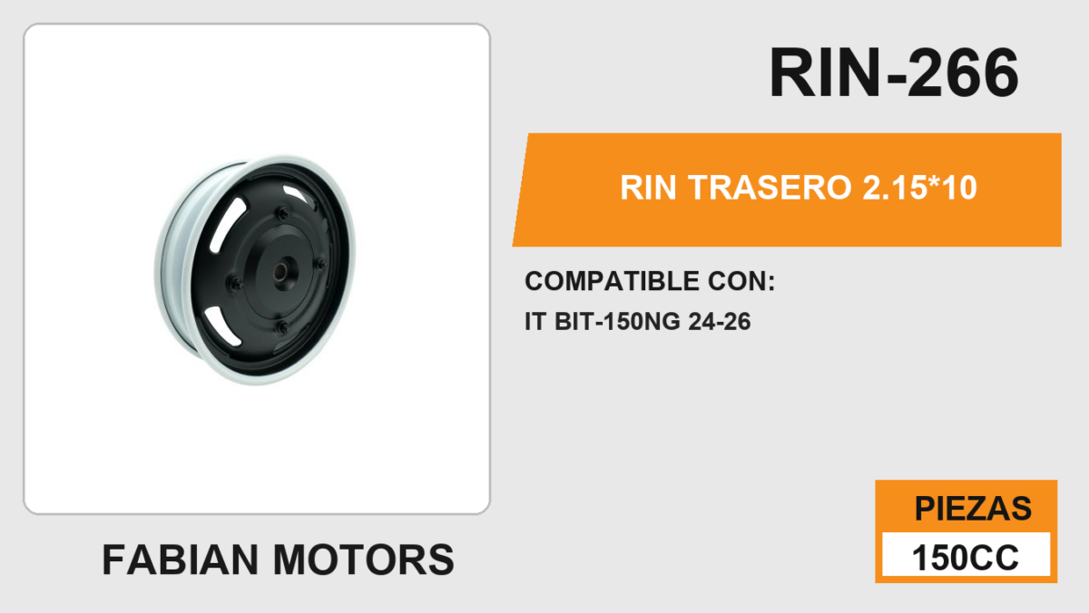 RIN TRASERO 2.15*10