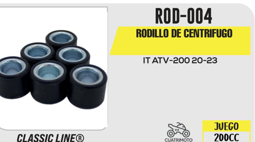 RODILLO DE CENTRIFUGO