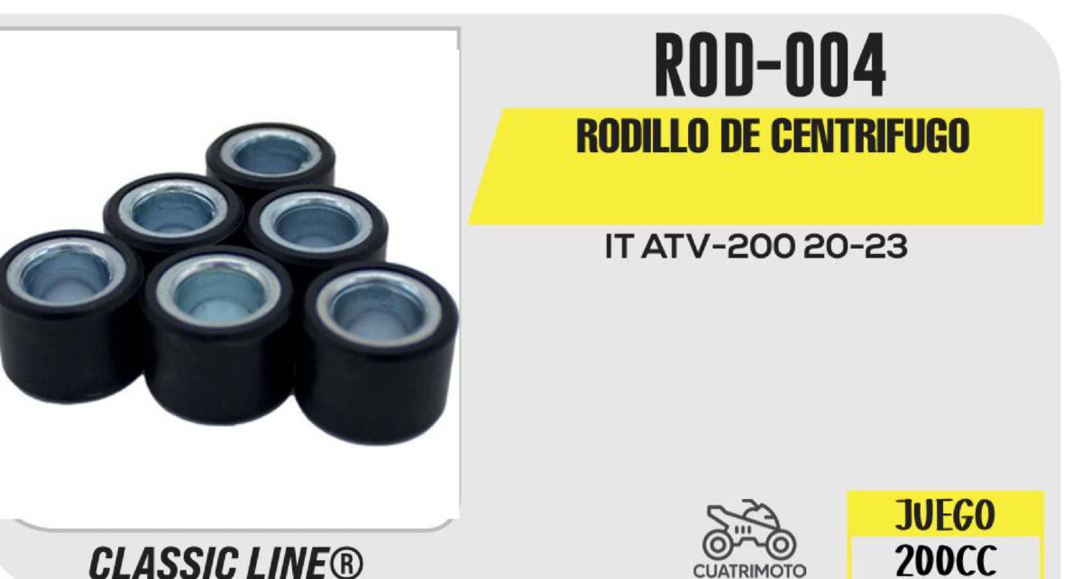 RODILLO DE CENTRIFUGO