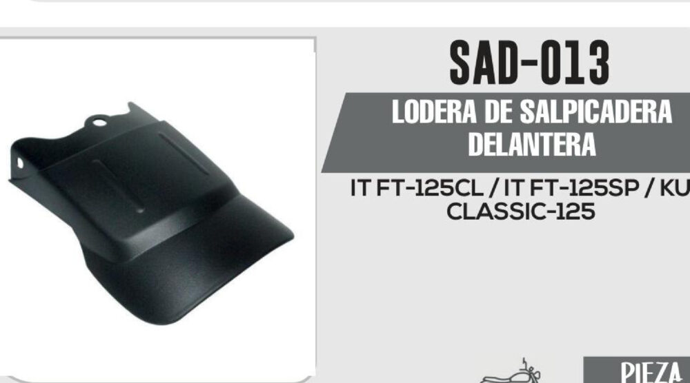 LODERA DE SALPICADERA DELANTERA