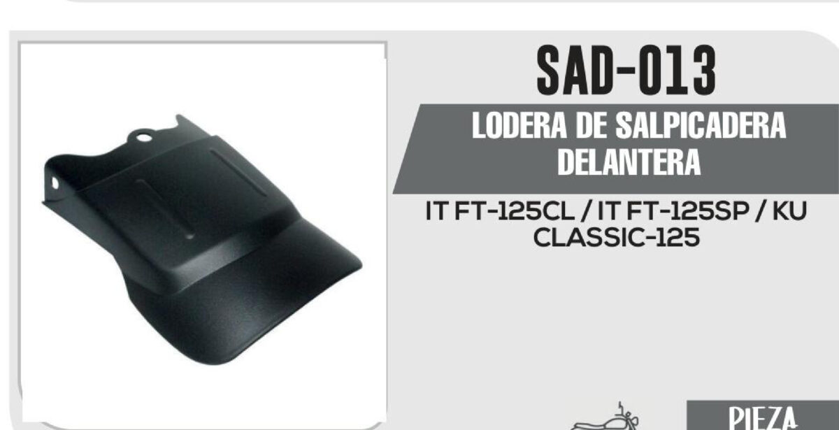 LODERA DE SALPICADERA DELANTERA