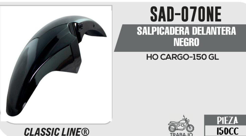 SALPICADERA DELANTERA NEGRO