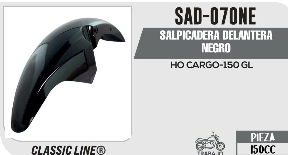 SALPICADERA DELANTERA NEGRO