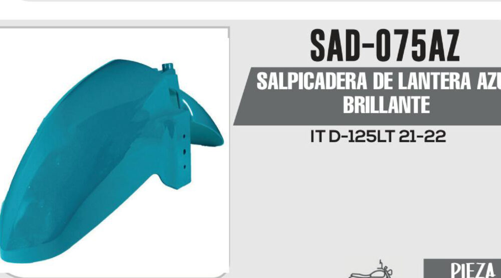 SALPICADERA DE LANTERA AZUL BRILLANTE