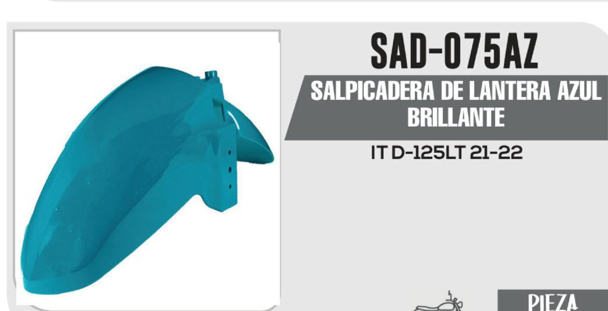 SALPICADERA DE LANTERA AZUL BRILLANTE