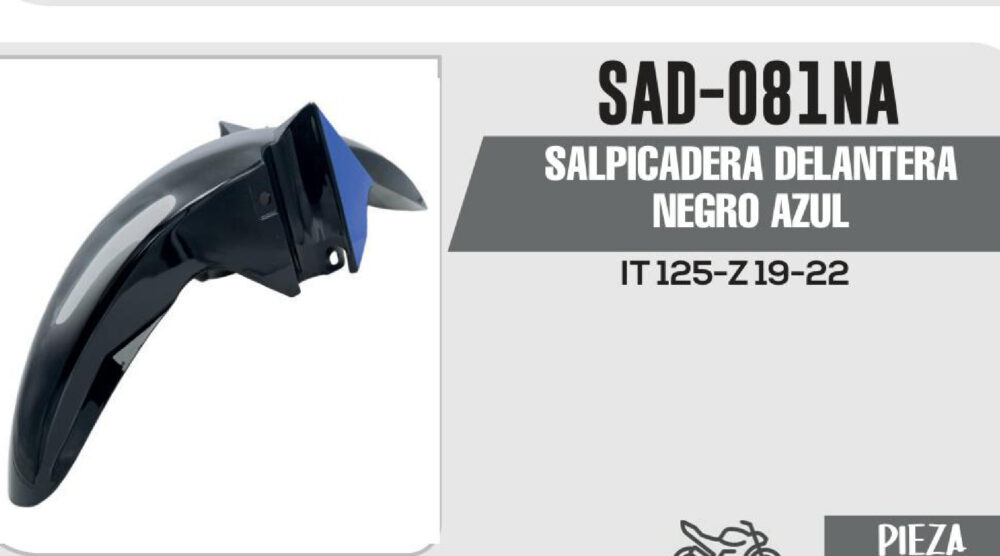 SALPICADERA DELANTERA NEGRO AZUL