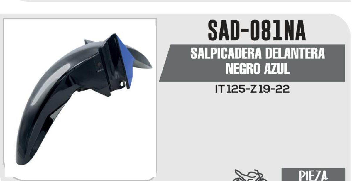 SALPICADERA DELANTERA NEGRO AZUL