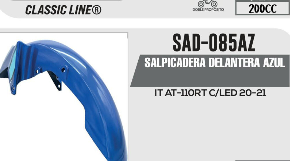 SALPICADERA DELANTERA AZUL