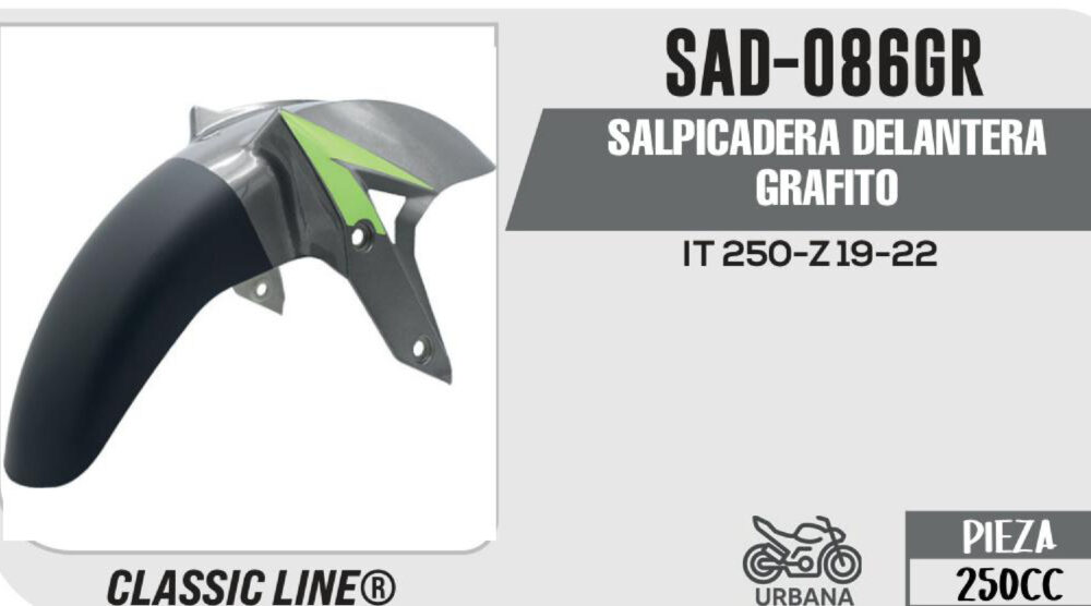 SALPICADERA DELANTERA GRAFITIO