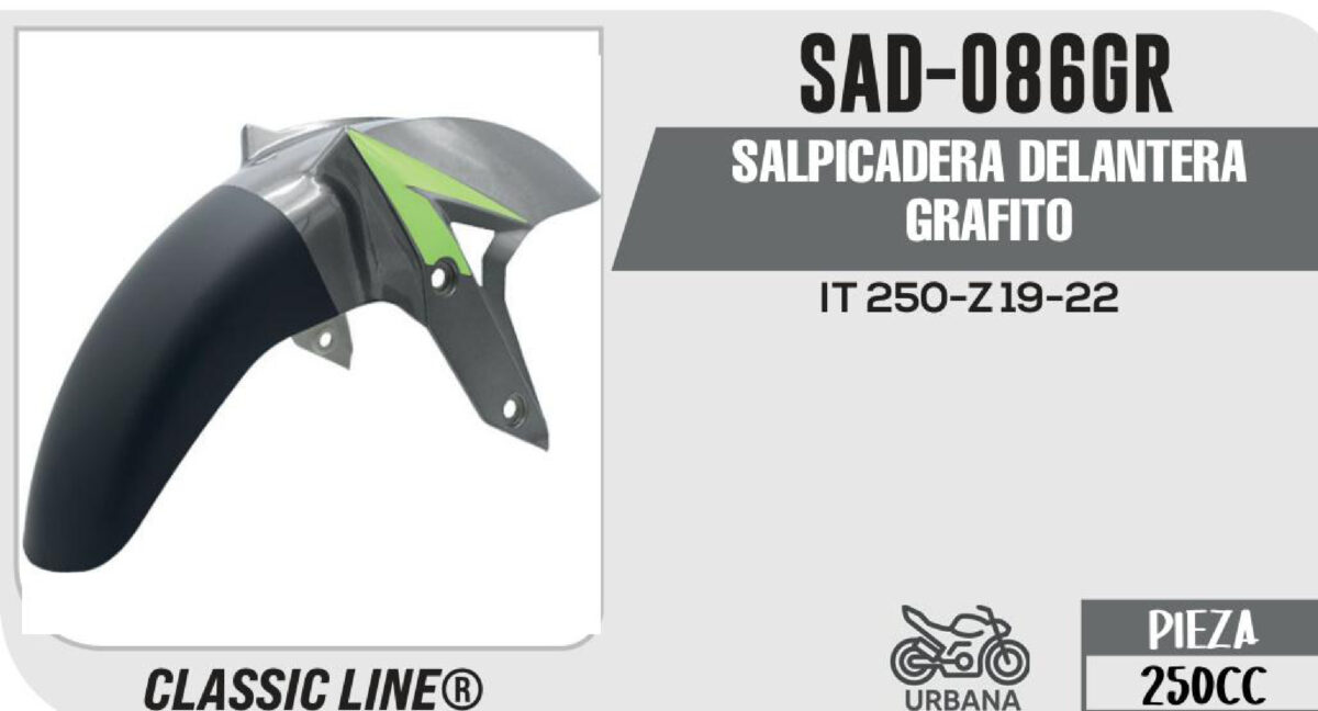SALPICADERA DELANTERA GRAFITIO