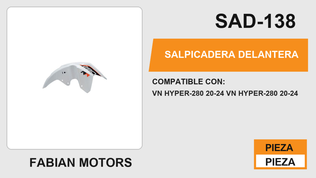 SALPICADERA DELANTERA