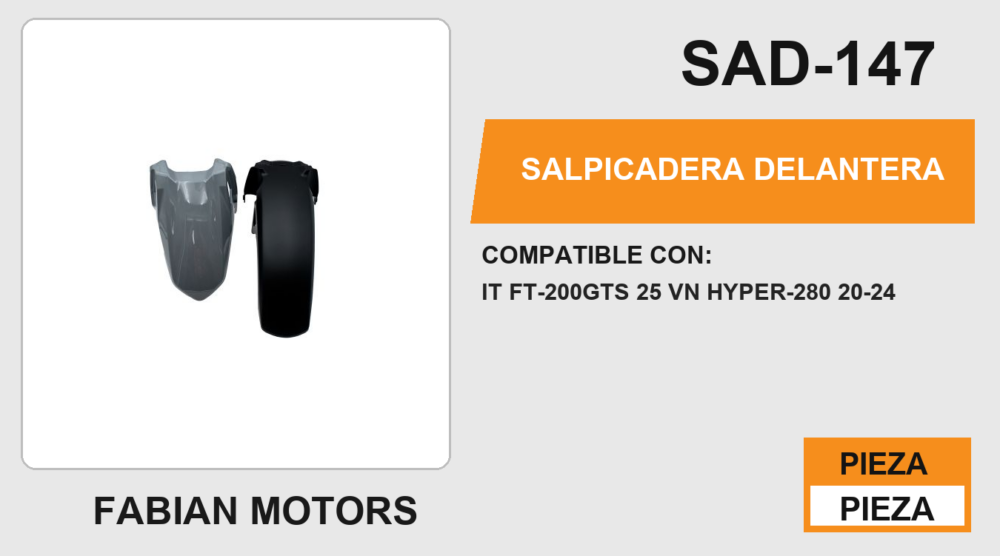 SALPICADERA DELANTERA