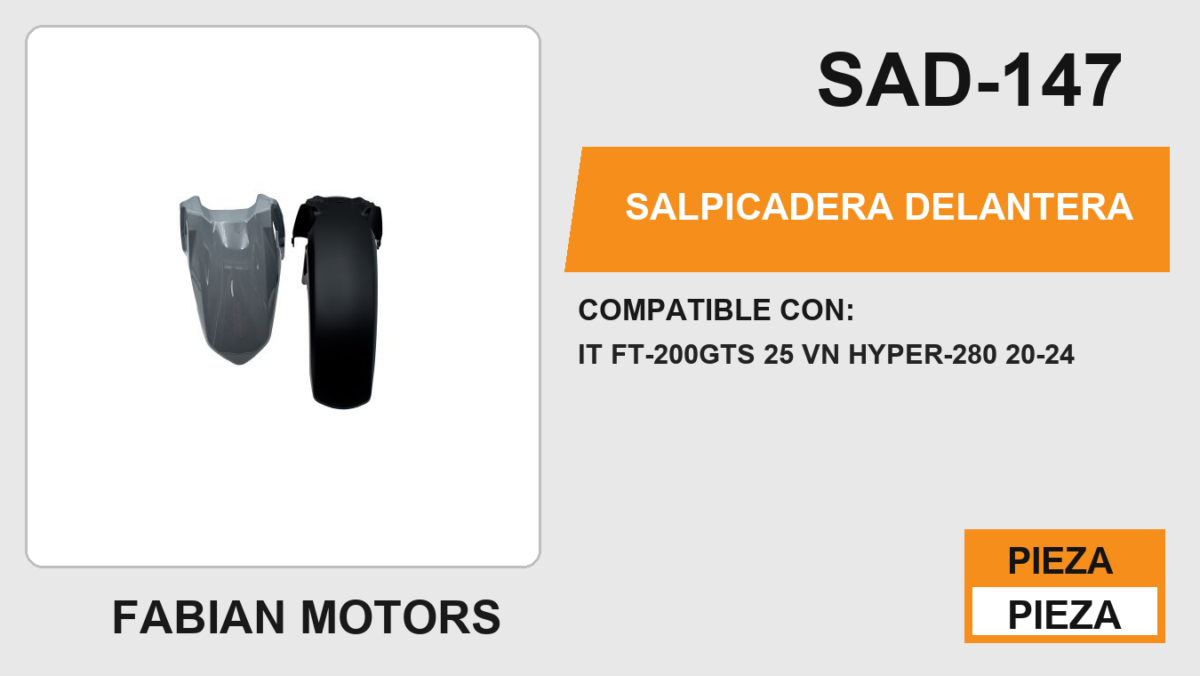 SALPICADERA DELANTERA