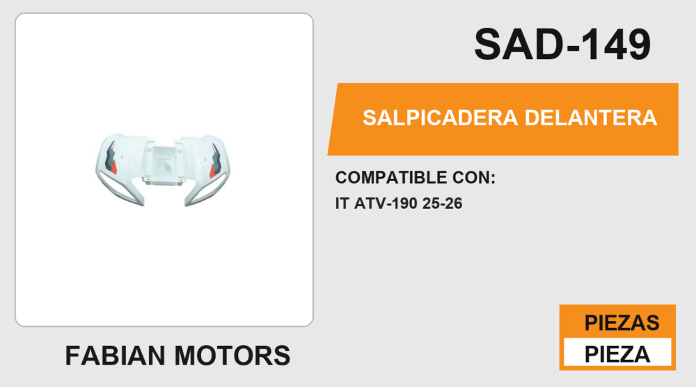 SALPICADERA DELANTERA