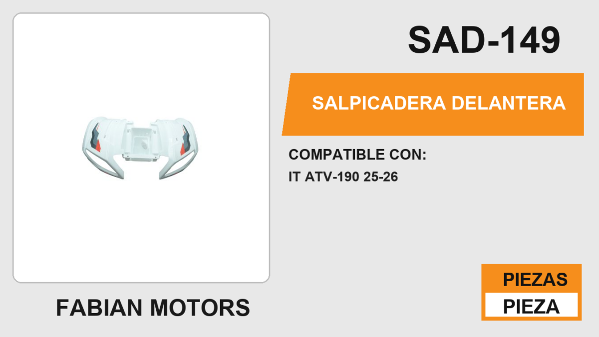 SALPICADERA DELANTERA