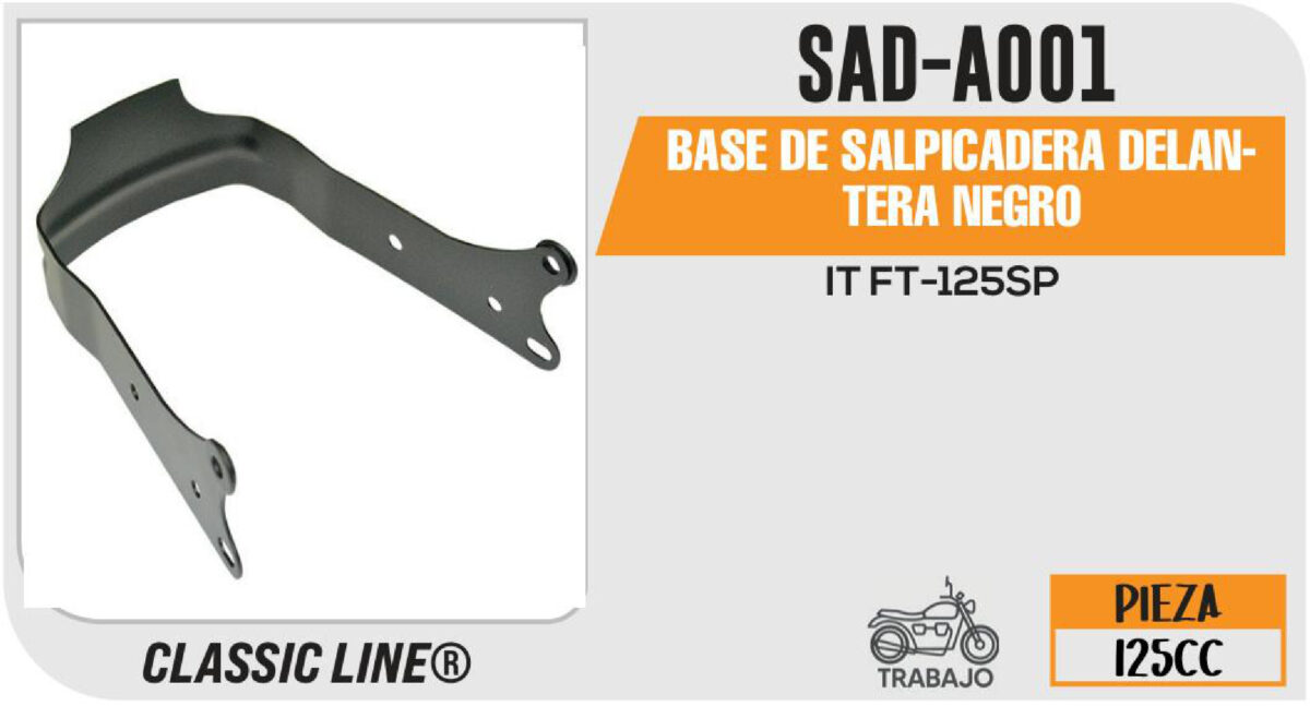 BASE DE SALPICADERA DELANTERA NEGRO