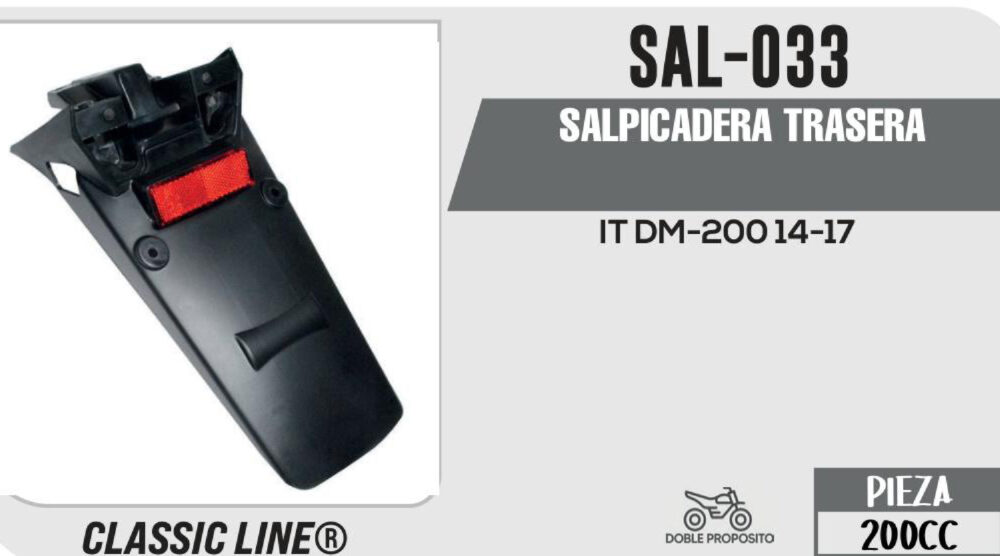 SALPICADERA TRASERA