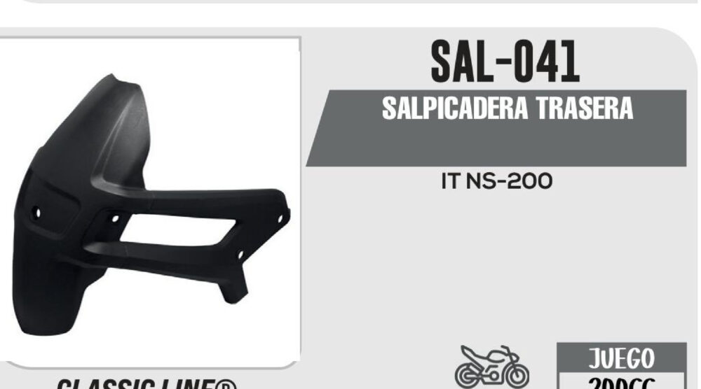 SALPICADERA TRASERA