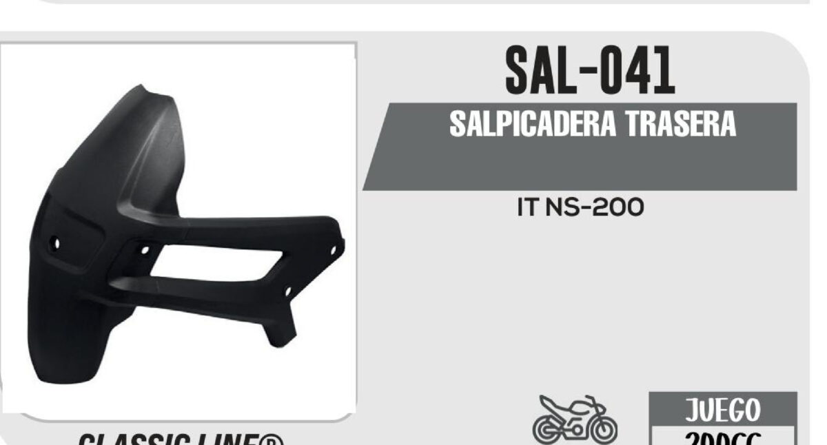 SALPICADERA TRASERA