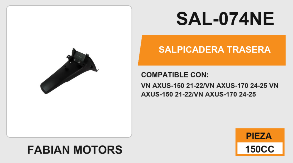 SALPICADERA TRASERA