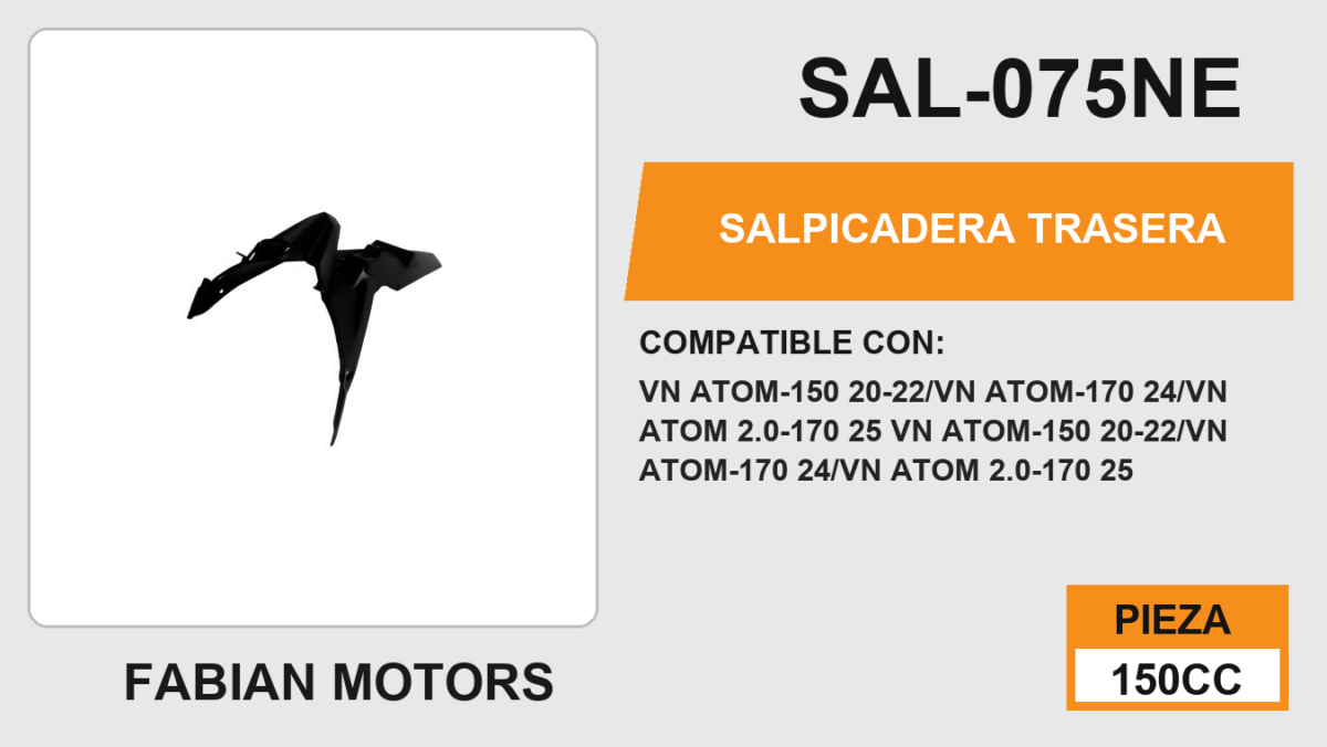 SALPICADERA TRASERA
