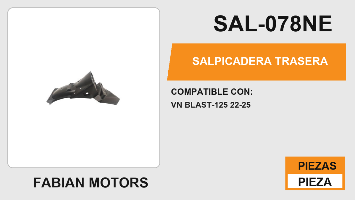 SALPICADERA TRASERA