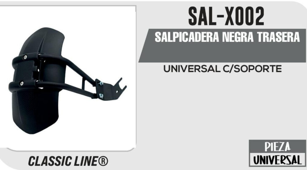 SALPICADERA NEGRA TRASERA