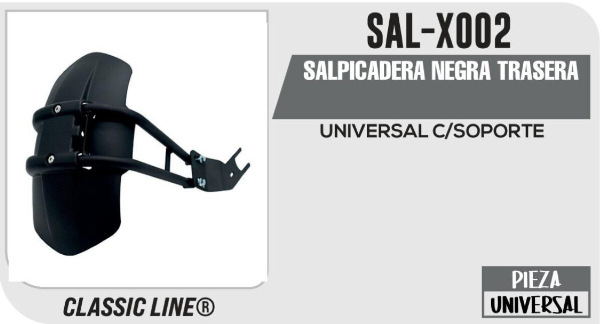 SALPICADERA NEGRA TRASERA