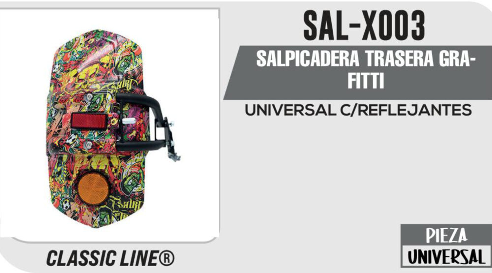 SALPICADERA TRASERA GRAFITTI
