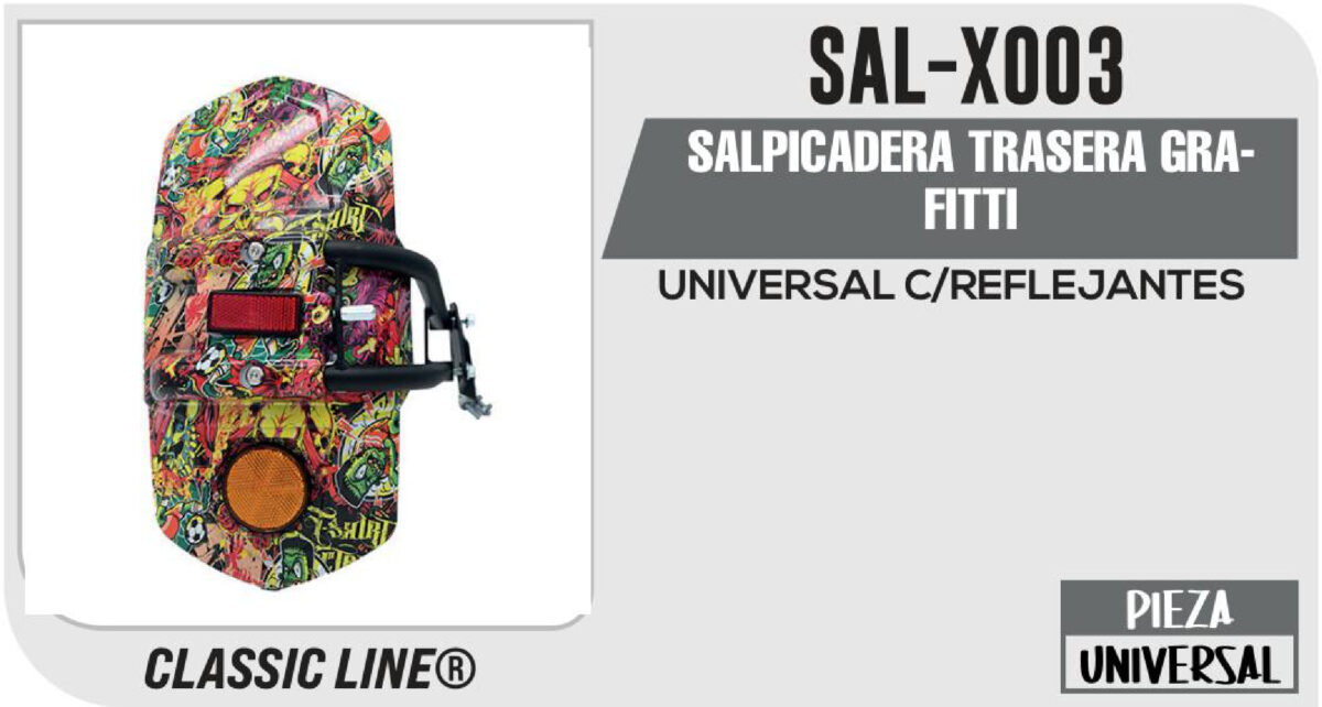 SALPICADERA TRASERA GRAFITTI
