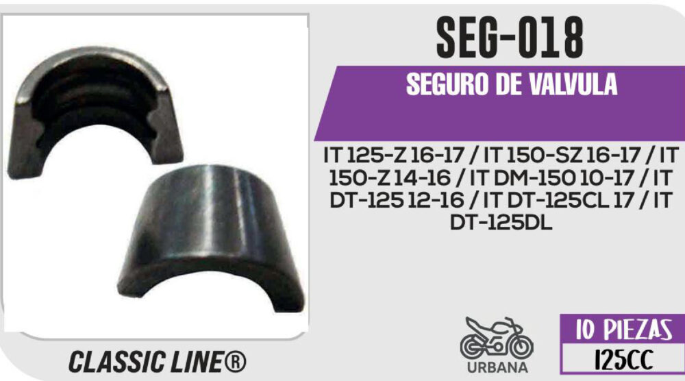 SEGURO DE VALVULA