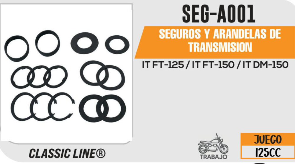 SEGUROS Y ARANDELAS DE TRANSMISION