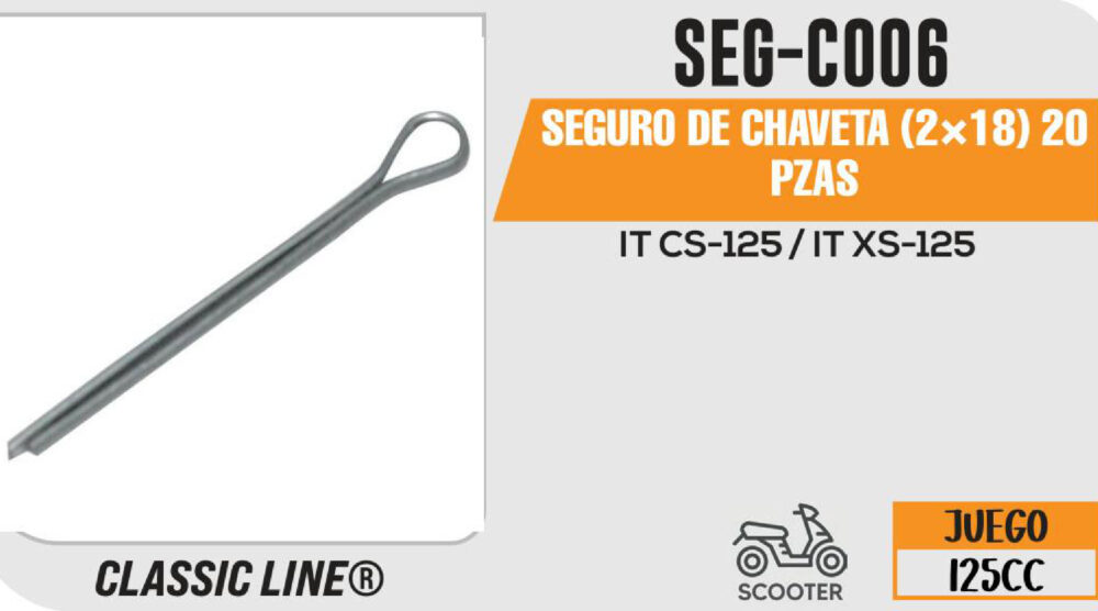 SEGURO DE CHAVETA