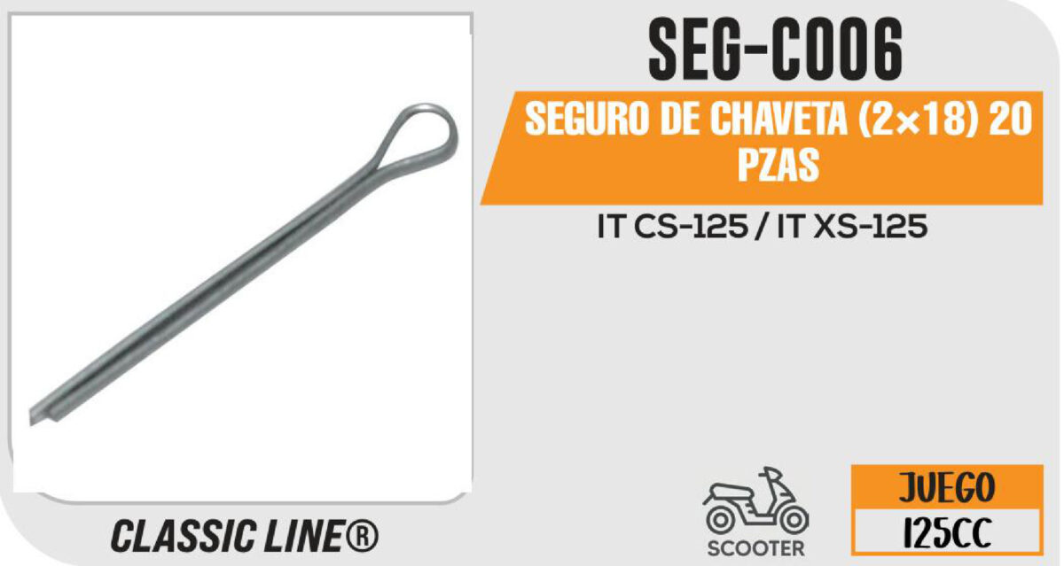 SEGURO DE CHAVETA