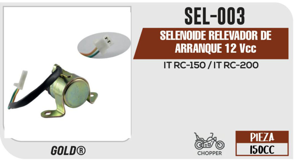 SELENOIDE RELEVADOR DE ARRANQUE 12Vcc
