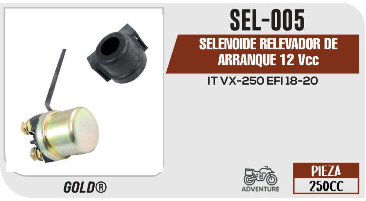 SELENOIDE RELEVADOR DE ARRANQUE 12Vcc