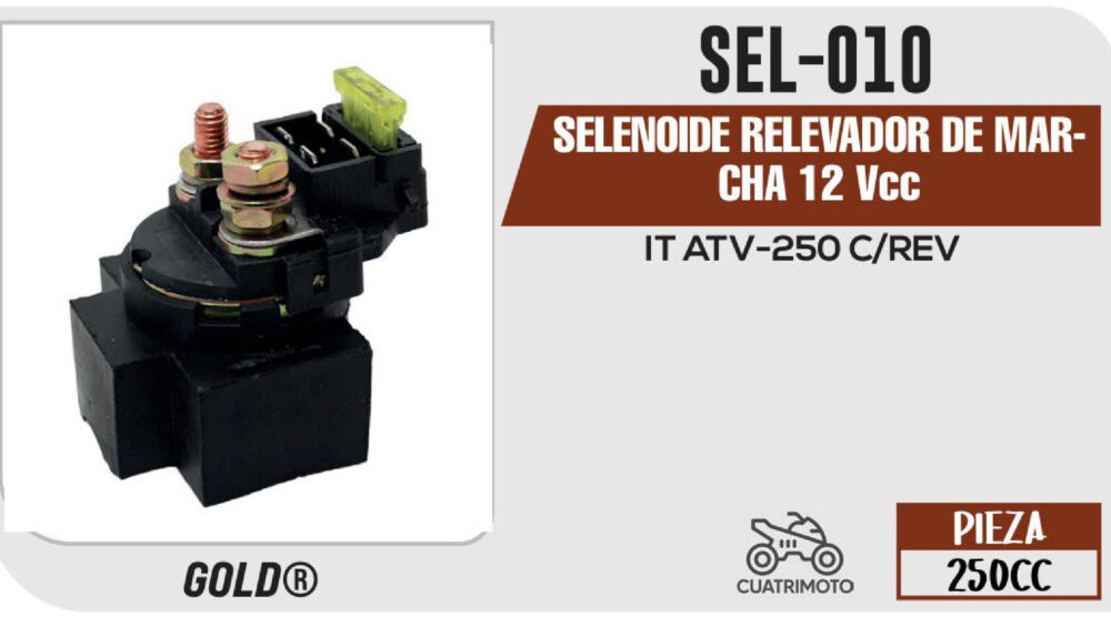 SELENOIDE RELEVADOR DE MARCHA 12Vcc