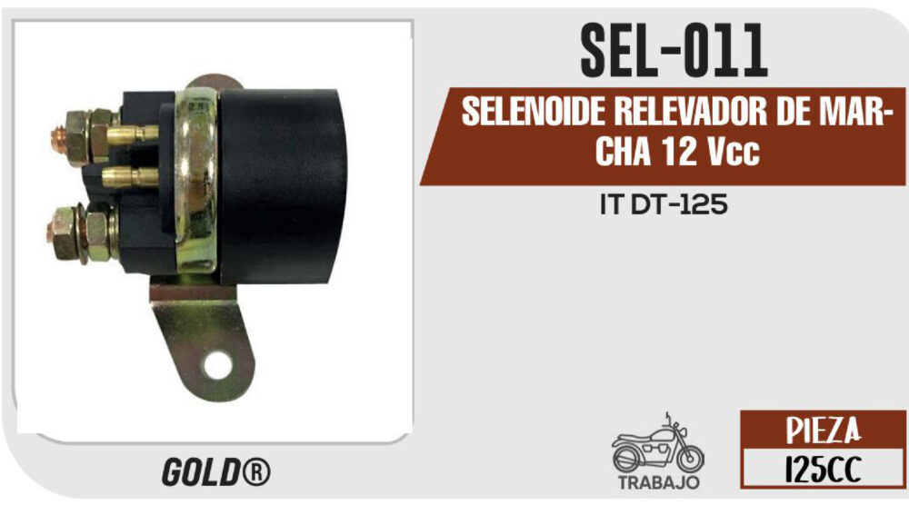 SELENOIDE RELEVADOR DE MARCHA 12Vcc