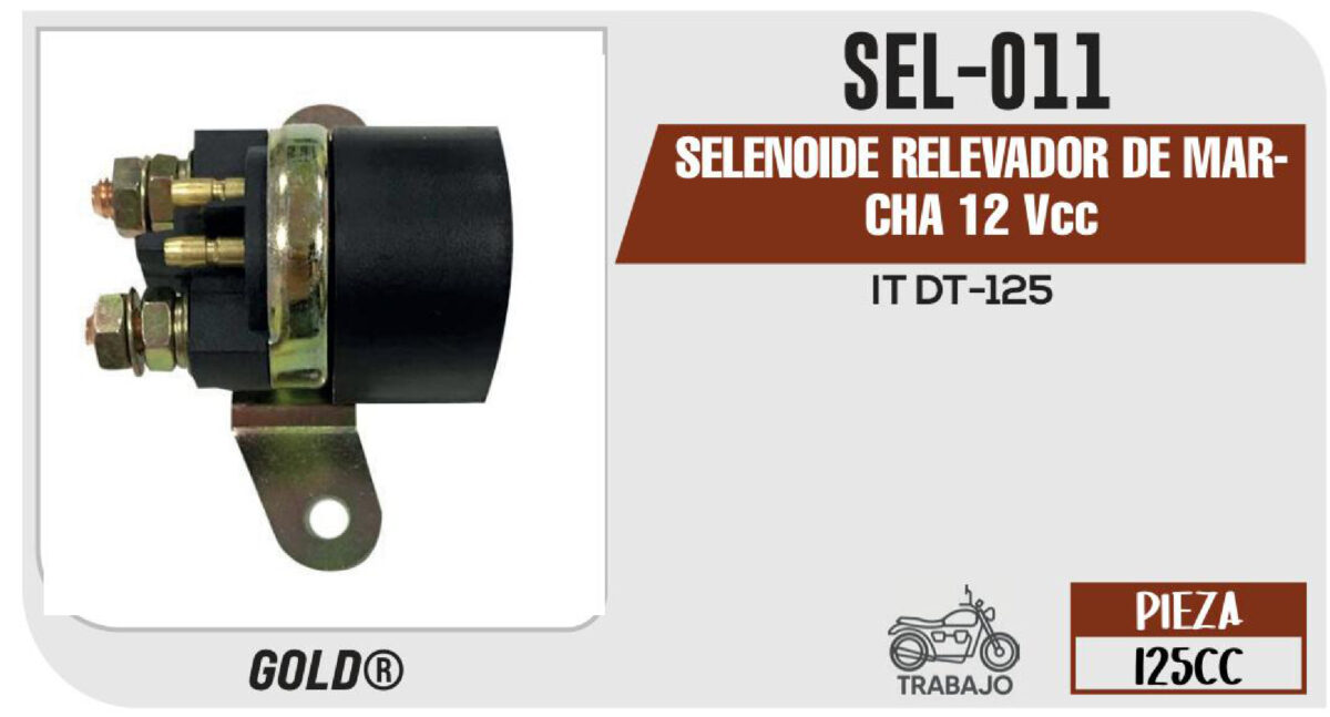 SELENOIDE RELEVADOR DE MARCHA 12Vcc