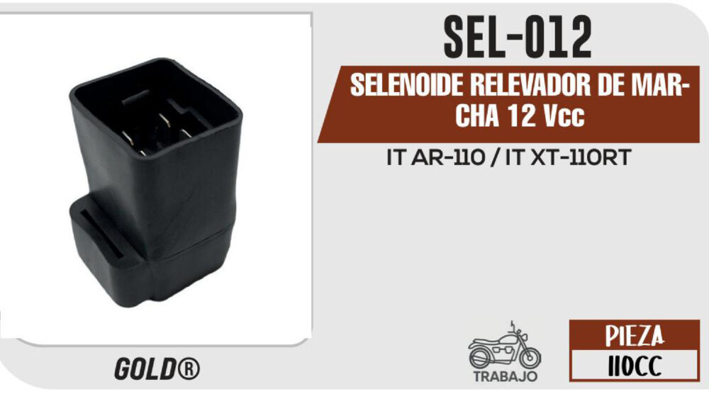 SELENOIDE RELEVADOR DE MARCHA 12Vcc