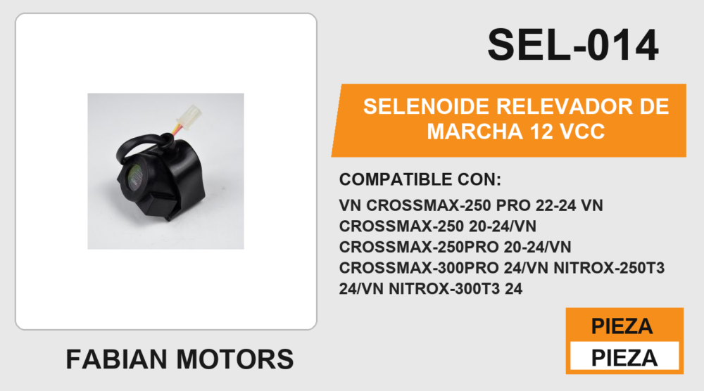 SELENOIDE RELEVADOR DE MARCHA 12Vcc