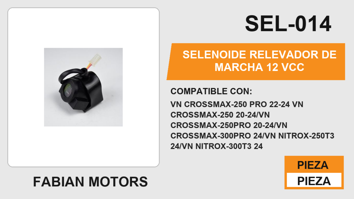 SELENOIDE RELEVADOR DE MARCHA 12Vcc